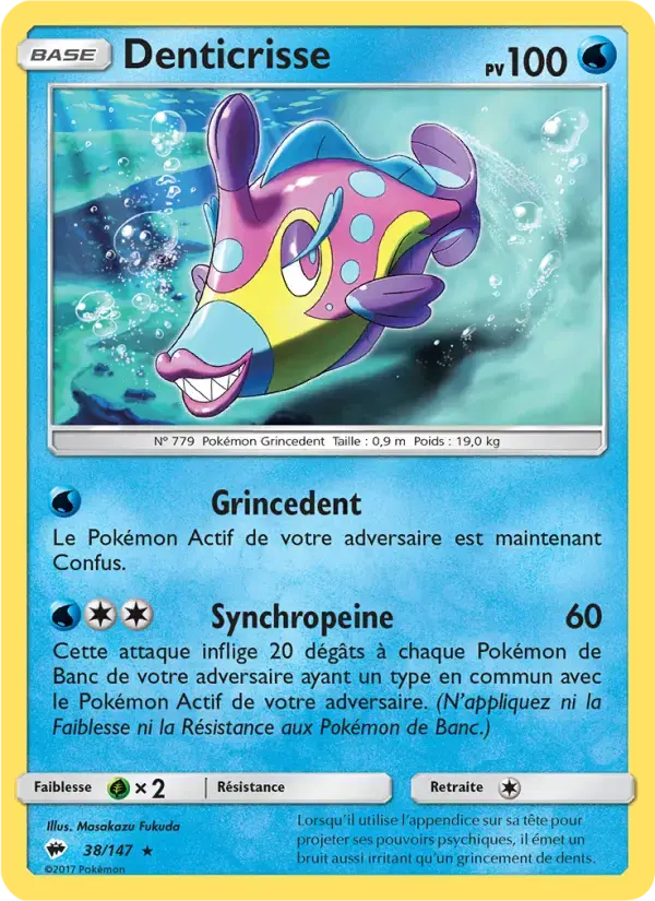 Carte Pokémon Denticrisse #38 — Ombres Ardentes