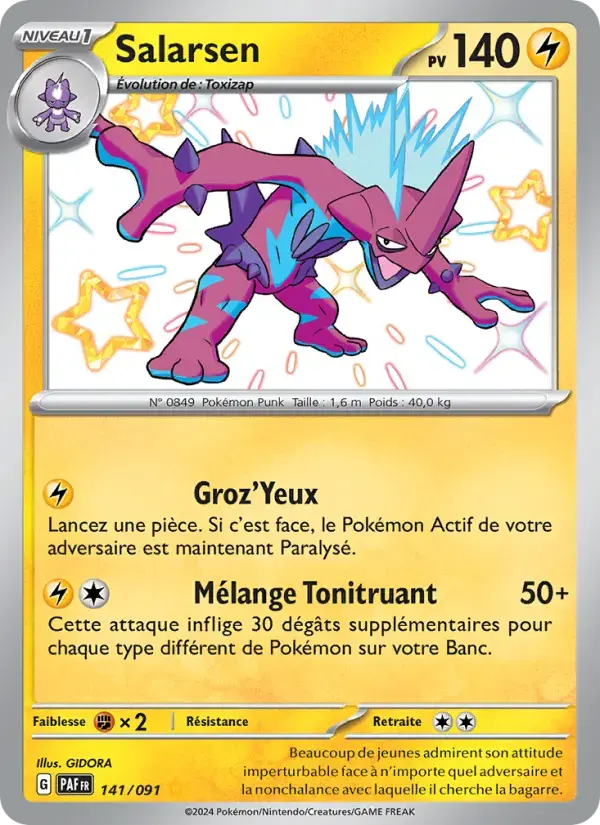 Carte Pokémon Salarsen #141 — Destinées de Paldea