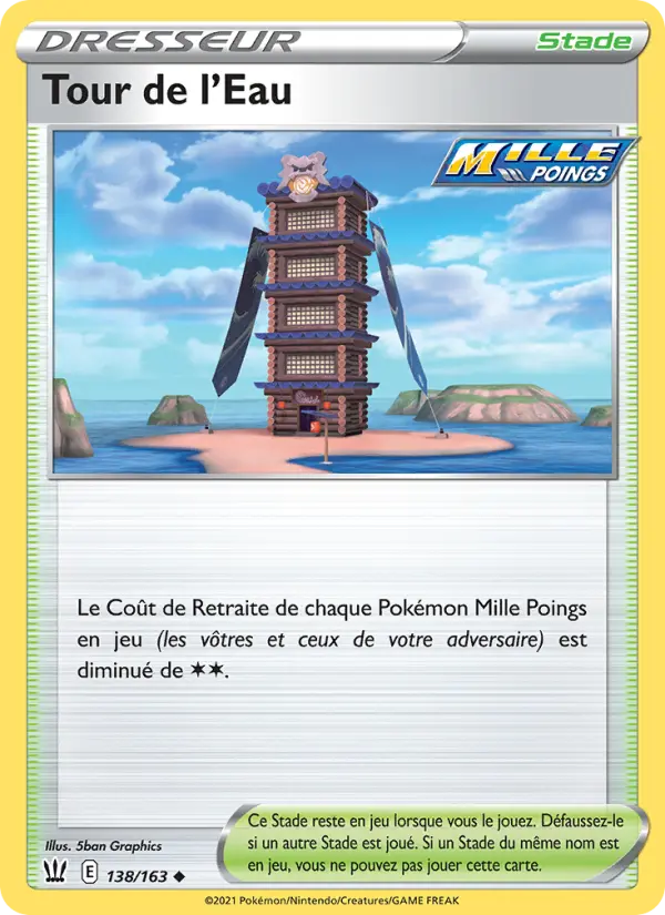 Carte Pokémon Tour de l'Eau #138 — Styles de Combat
