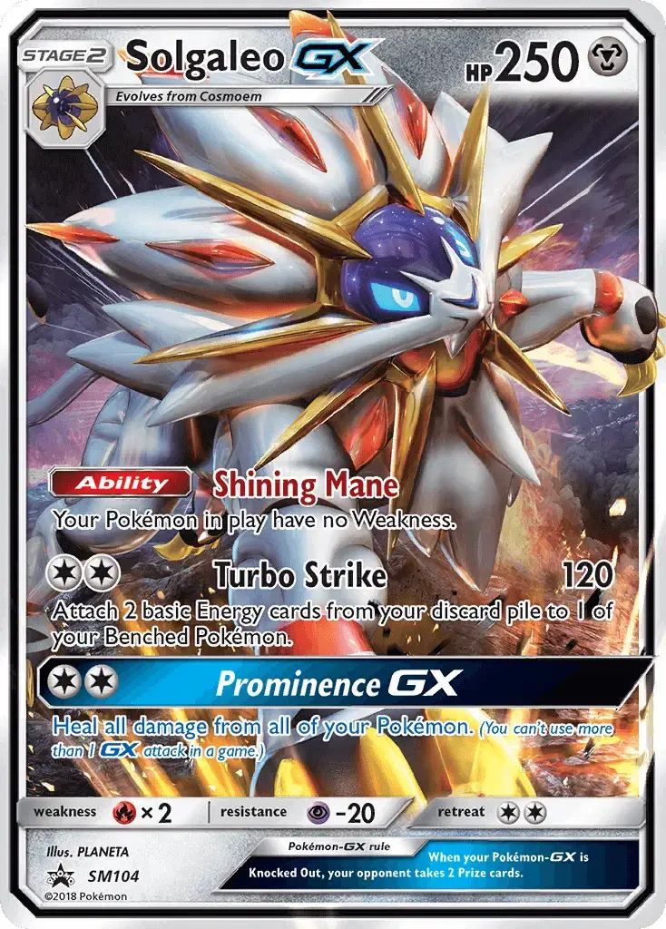Solgaleo GX #SM104 — Sun & Moon Promos