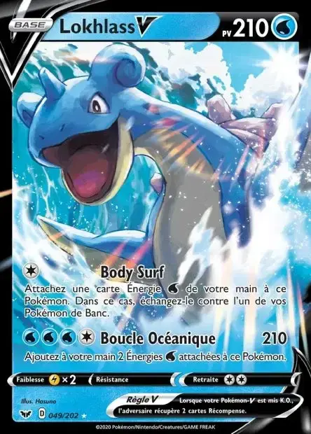 Carte Pokémon Lokhlass-V #049/202 — Jumbo