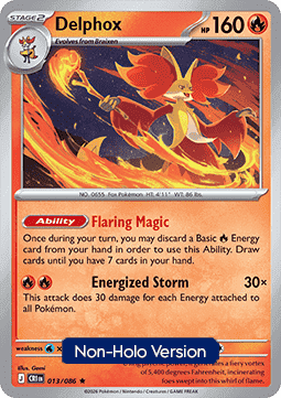 Delphox #013 Non Holo — Chaos Rising