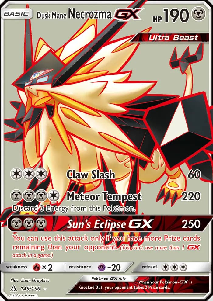 Dusk Mane Necrozma GX #145 — Ultra Prism
