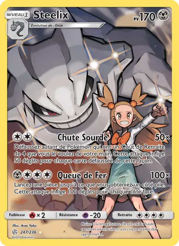 Carte Pokémon Steelix #247 — Éclipse Cosmique