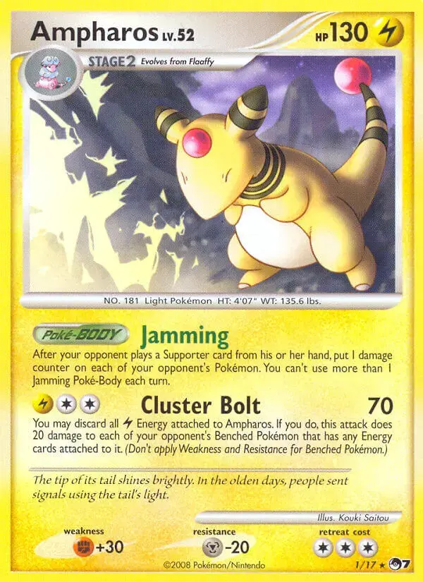 Carte Pokémon Pharamp #1 — POP 7