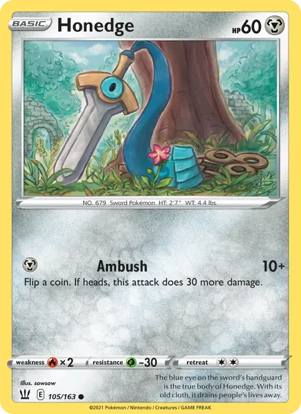 Honedge #105 — Battle Styles