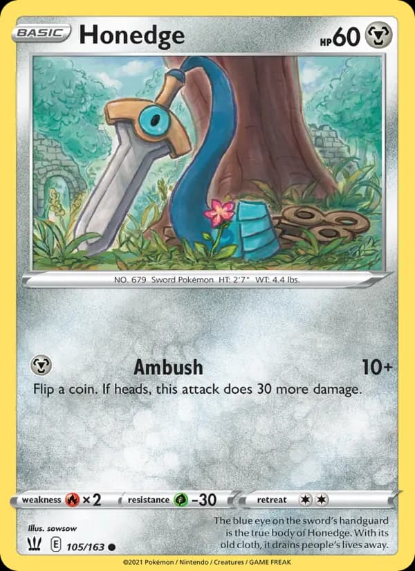 Honedge #105 — Battle Styles