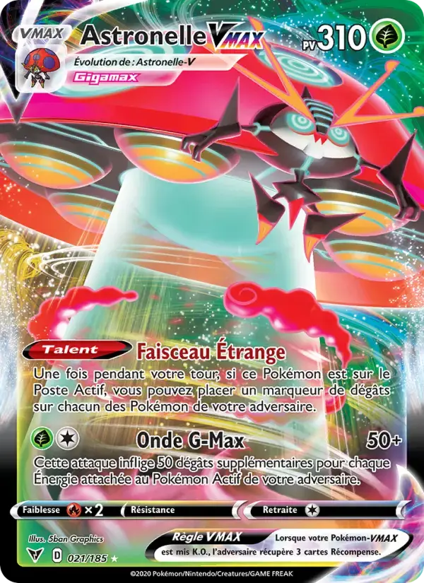 Carte Pokémon Astronelle VMAX #21 — Voltage Éclatant