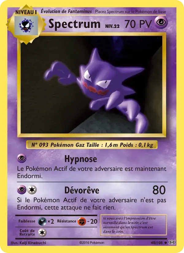 Carte Pokémon Spectrum #48 — Évolutions XY