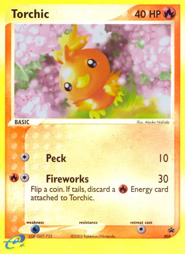 Torchic #8 — Nintendo Black Star Promos