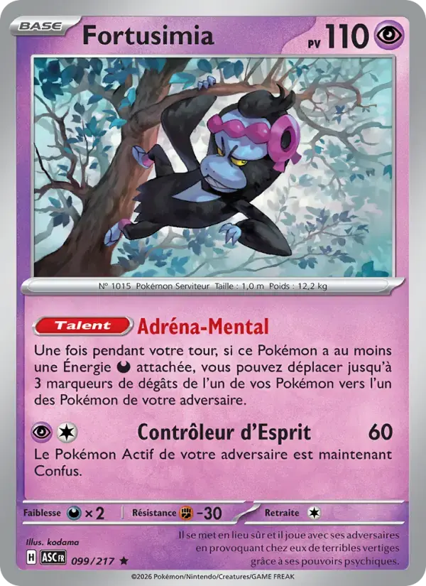 Carte Pokémon Fortusimia #099 — Héros Transcendants