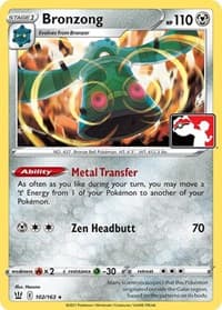 Carte Pokémon Bronzong #102 — Play! Pokémon Prize Pack Series