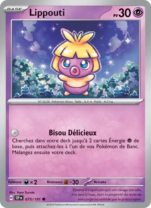 Carte Pokémon Lippouti #075 — Étincelles Déferlantes