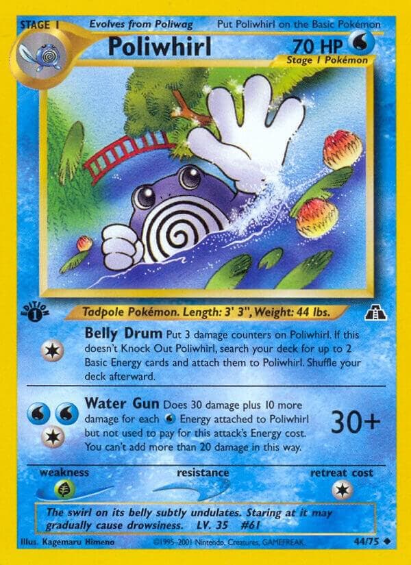 Poliwhirl #44 — Neo Discovery