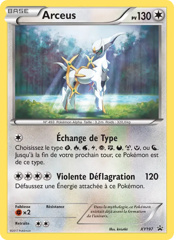 Carte Pokémon Arceus #XY197 — Promos X&Y