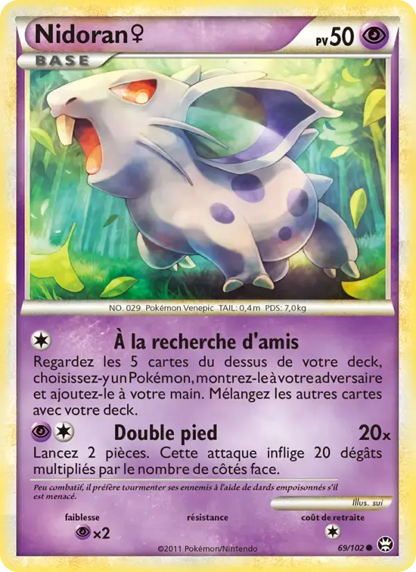 Carte Pokémon Nidoran♀ #69 — Triomphe