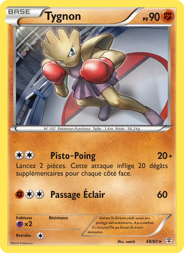 Carte Pokémon Tygnon #48 — Générations