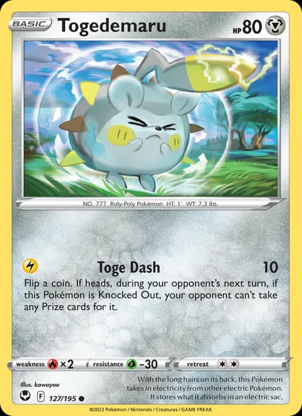 Togedemaru #127 — Silver Tempest