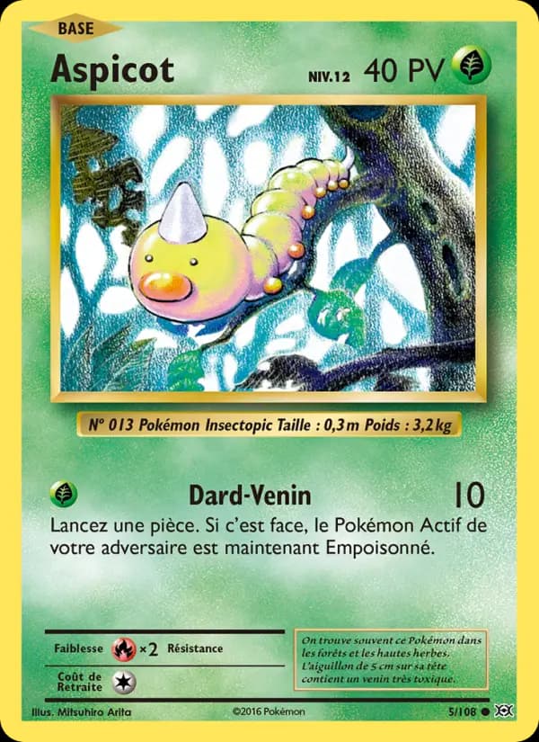 Carte Pokémon Aspicot #5 — Évolutions XY