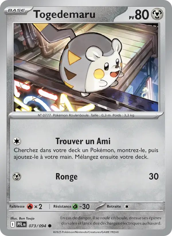 Carte Pokémon Togedemaru #073 — Flammes Fantasmagoriques