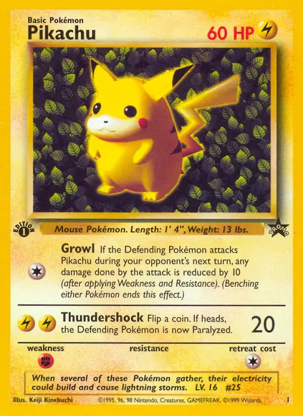 Carte Pokémon Pikachu #1 — Promos Wizards