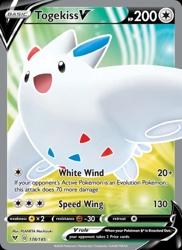 Togekiss V #178 — Vivid Voltage