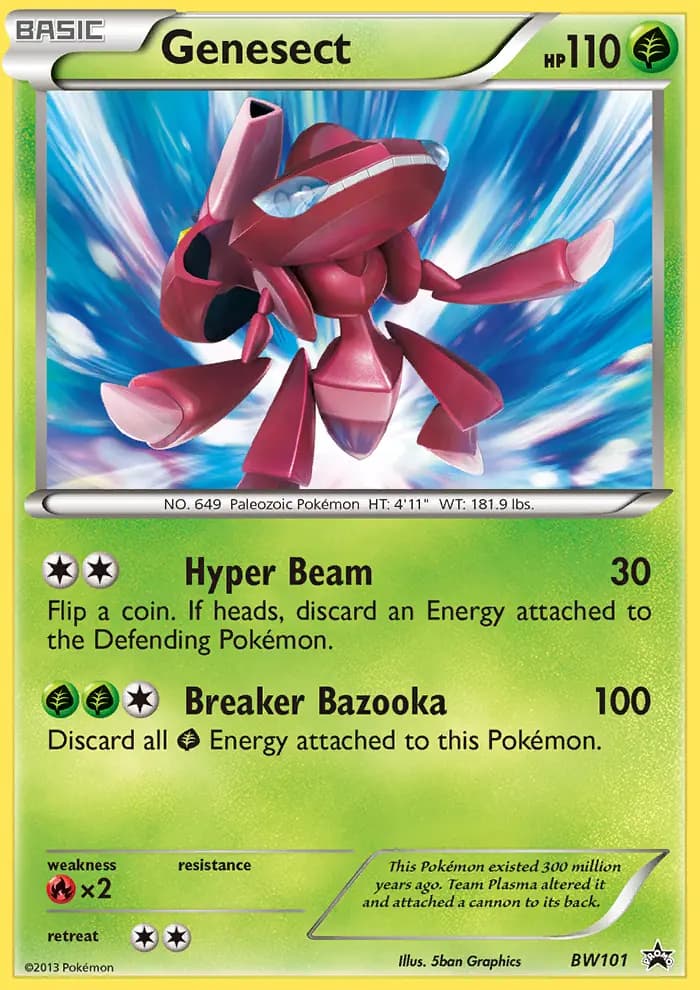 Genesect #BW101 — Black & White Promos