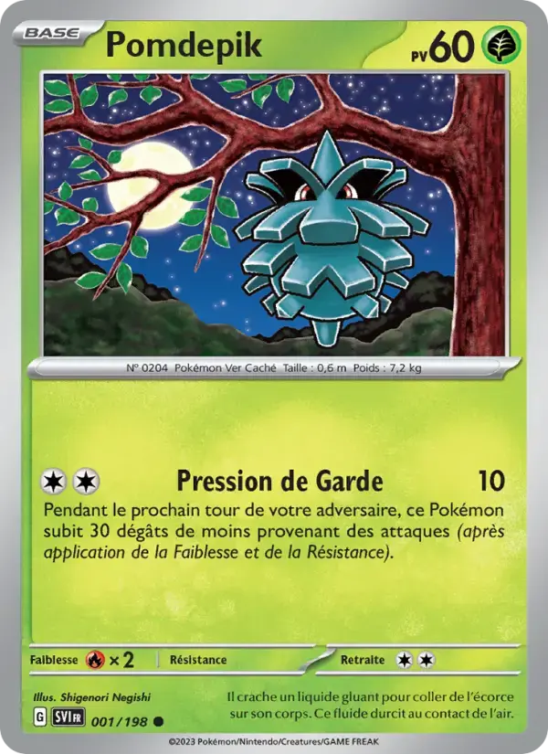 Carte Pokémon Pomdepik #001 — Écarlate et Violet
