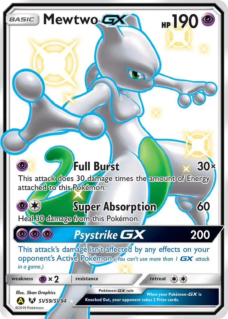 Mewtwo-GX #SV59 — Hidden Fates