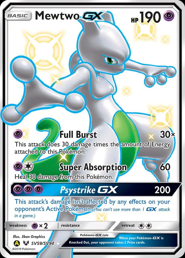 Mewtwo-GX #SV59 — Hidden Fates