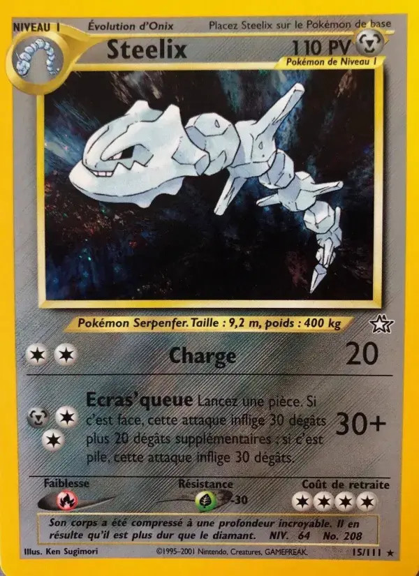 Carte Pokémon Steelix #15 — Neo Genesis