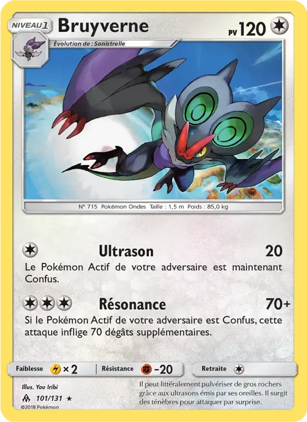 Carte Pokémon Bruyverne #101 — Lumière Interdite