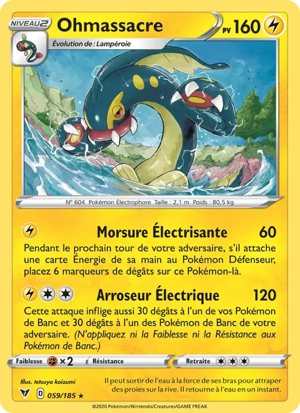Carte Pokémon Ohmassacre #59 — Voltage Éclatant