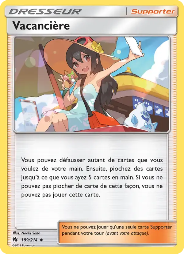 Carte Pokémon Vacancière #189 — Tonnerre Perdu