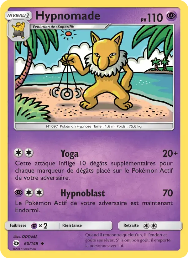 Carte Pokémon Hypnomade #60 — Soleil et Lune
