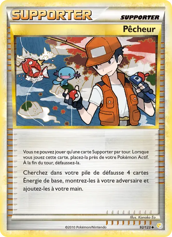 Carte Pokémon Pêcheur #92 — HeartGold SoulSilver