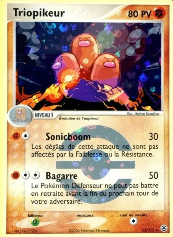 Carte Pokémon Triopikeur #22 — Rouge Feu & Vert Feuille