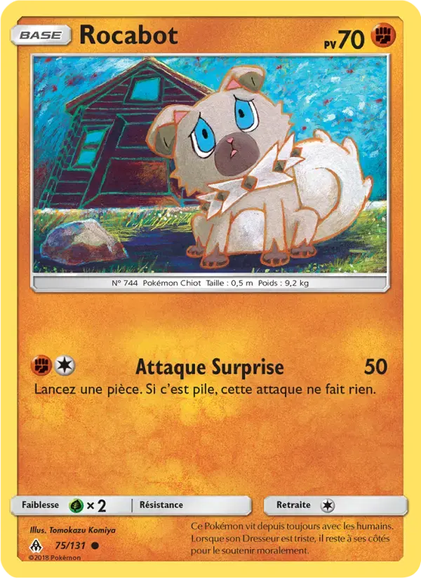 Carte Pokémon Rocabot #75 — Lumière Interdite