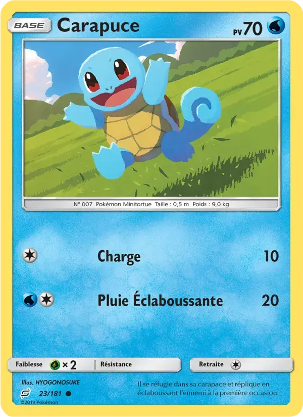 Carte Pokémon Carapuce #23 — Duo de Choc