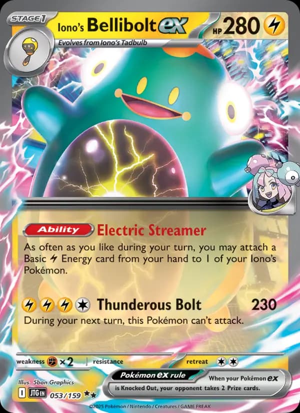 Iono's Bellibolt ex #053 — Journey Together