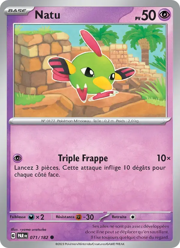 Carte Pokémon Natu #071 — Faille Paradoxe