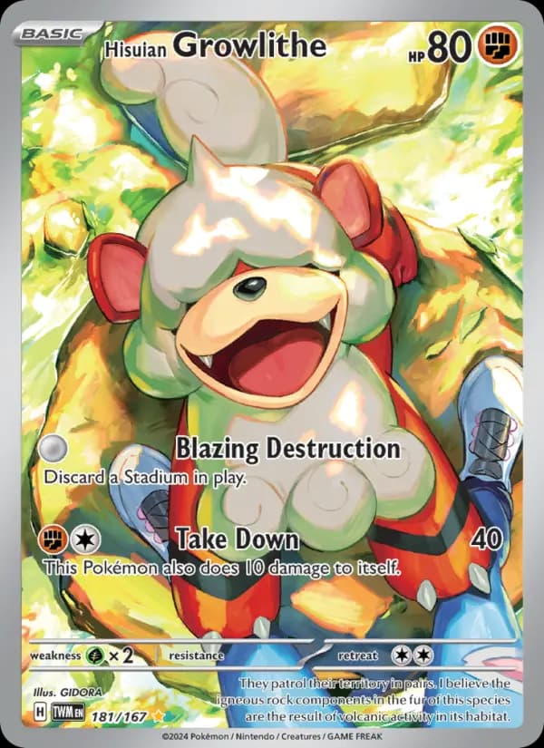 Hisuian Growlithe #181 — Twilight Masquerade