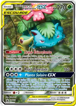 Carte Pokémon Florizarre et Vipélierre GX #SM229 — Promos Soleil et Lune