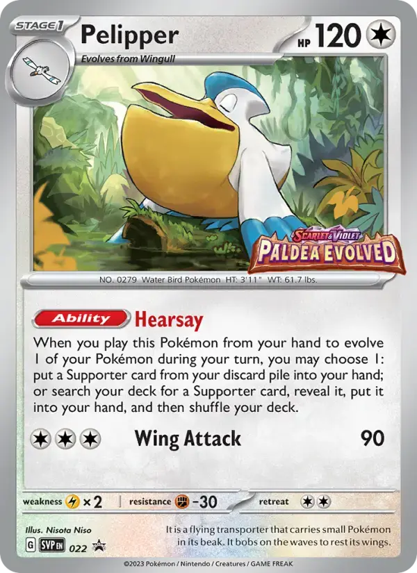 Pelipper #22 — Scarlet & Violet Promos