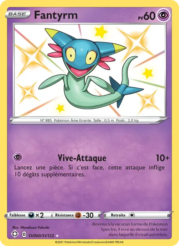 Carte Pokémon Fantyrm #SV060 — Destinées Radieuses