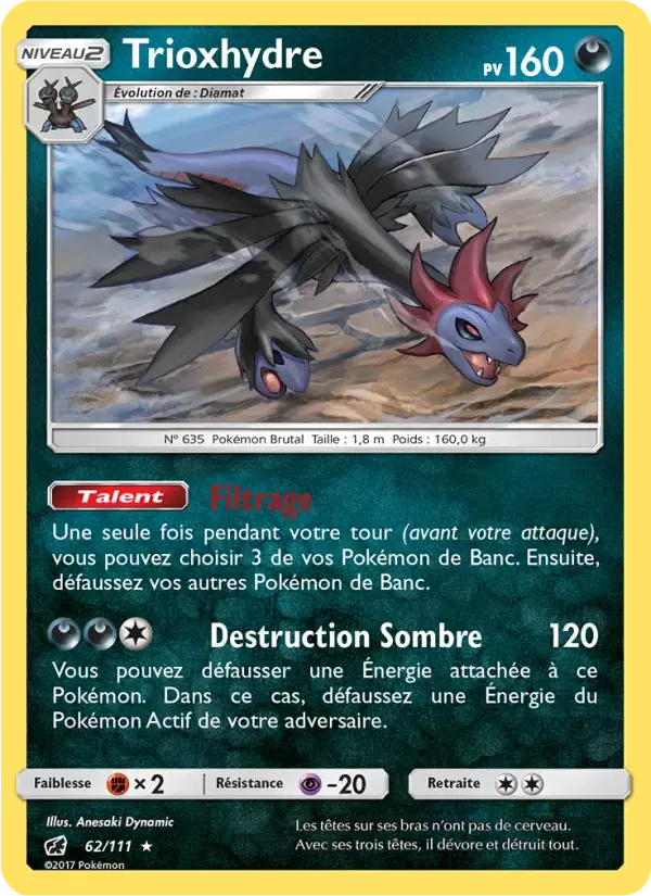 Carte Pokémon Trioxhydre #62 — Invasion Carmin