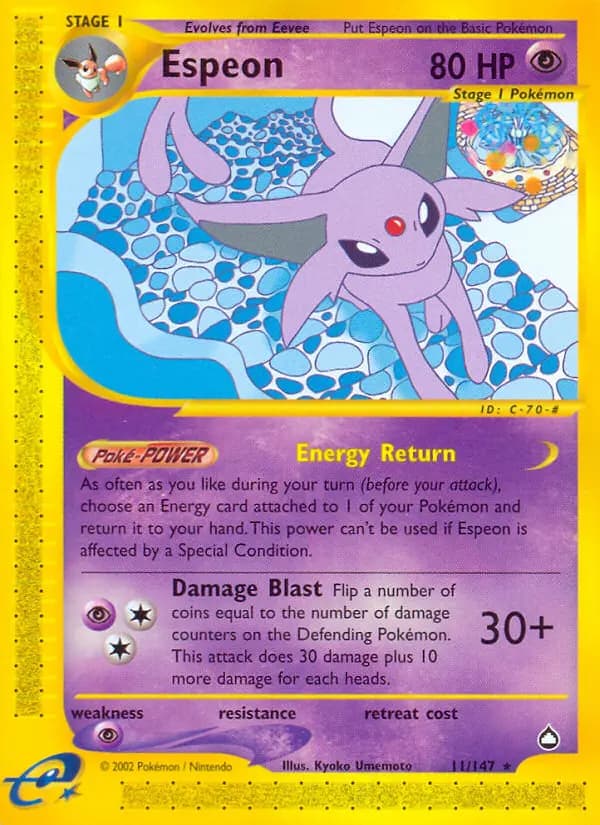 Espeon #11 — Aquapolis
