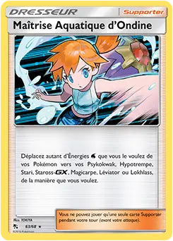 Carte Pokémon Maîtrise Aquatique d’Ondine #63 — Destinées Occultes