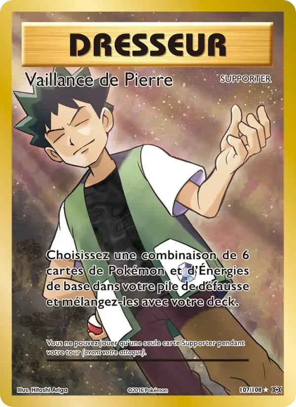 Carte Pokémon Vaillance de Pierre #107 — Évolutions XY