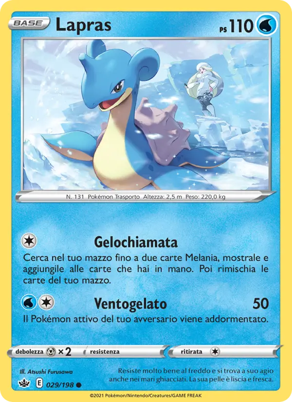 Carte Pokémon Lokhlass #29 — Règne de Glace